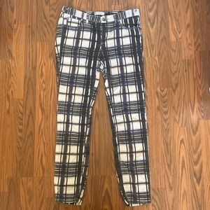 Faux Corduroy Free People Skinny Fit Plaid Pants